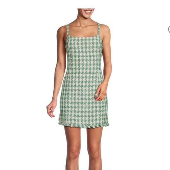 Walter Baker Dresses & Skirts - ❌ SOLD! ❌ Green Gingham Mini Dress